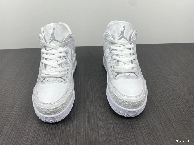 'Triple PS 429487-111 White' 3 Air Retro Jordan 0723